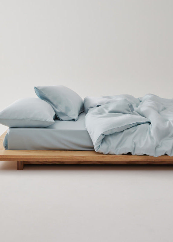 Adeline Pastel Silky TENCEL Bedding Set - Coffee