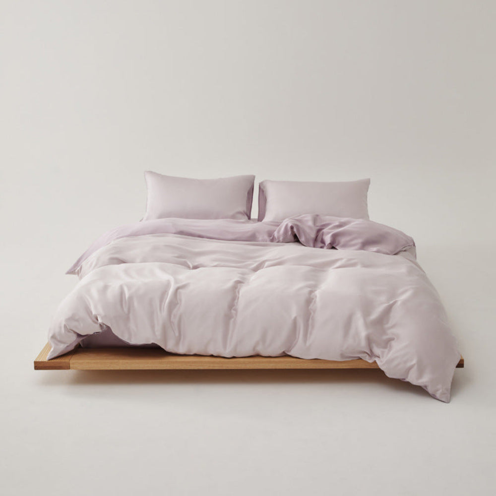 Adeline Pastel Silky TENCEL Bedding Set - Coffee