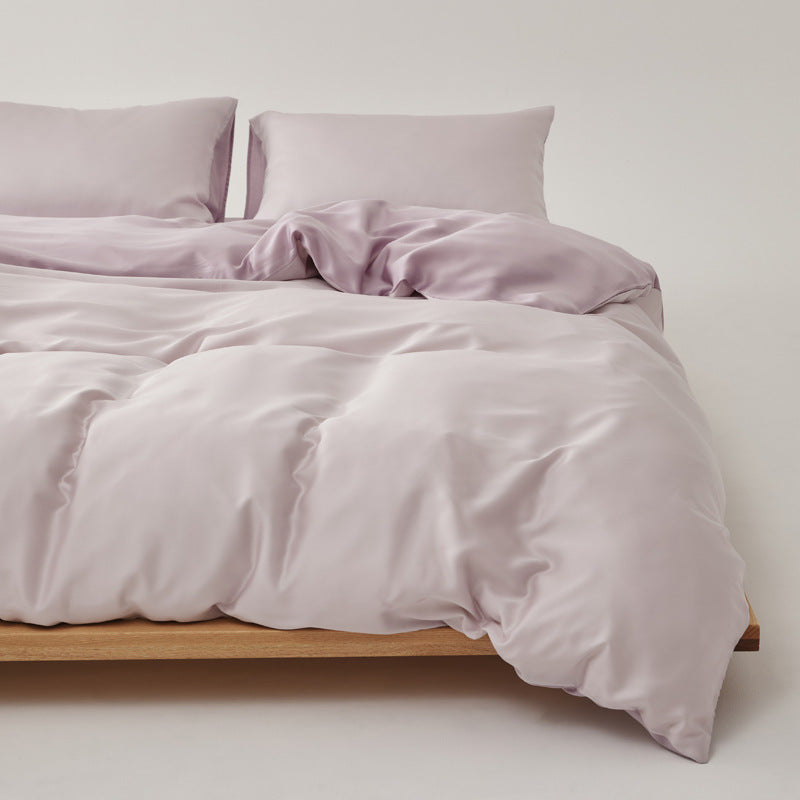 Adeline Pastel Silky TENCEL Bedding Set - Coffee