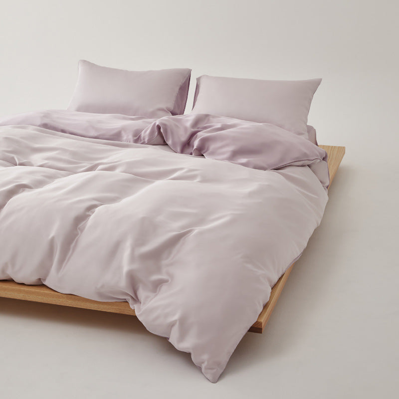 Adeline Pastel Silky TENCEL Bedding Set - Coffee