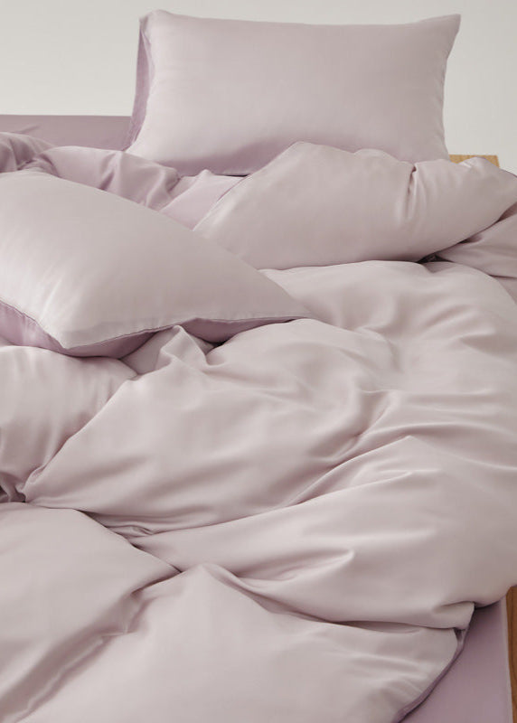 Adeline Pastel Silky TENCEL Bedding Set - Coffee