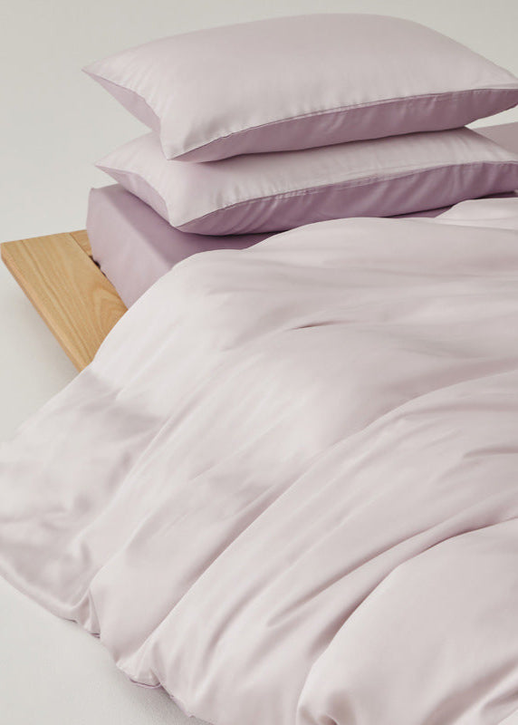 Adeline Pastel Silky TENCEL Bedding Set - Coffee