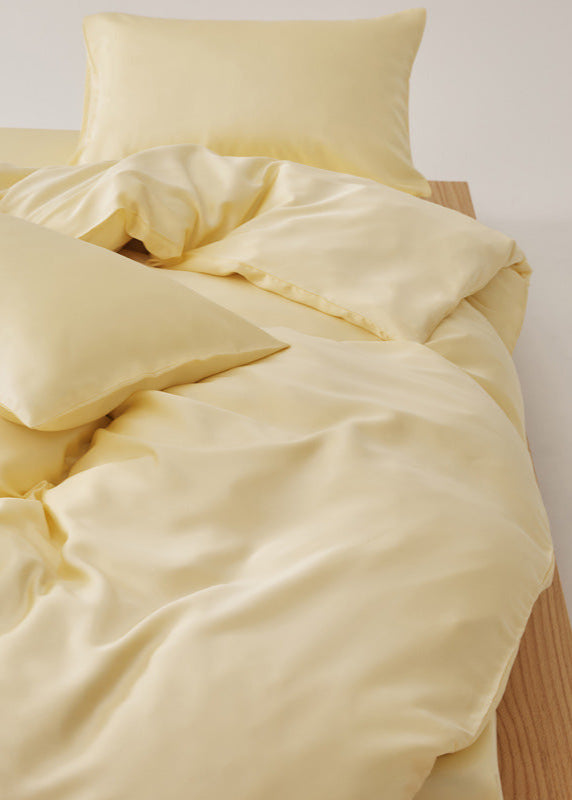 Adeline Pastel Silky TENCEL Bedding Set - Coffee