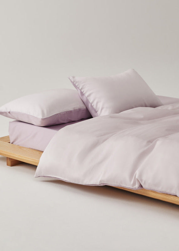 Adeline Pastel Silky TENCEL Bedding Set - Coffee