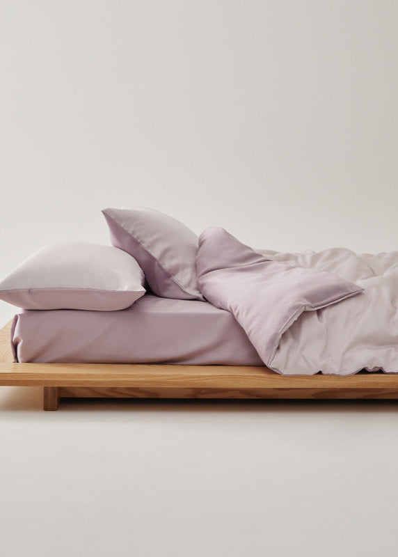 Adeline Pastel Silky TENCEL Bedding Set - Coffee