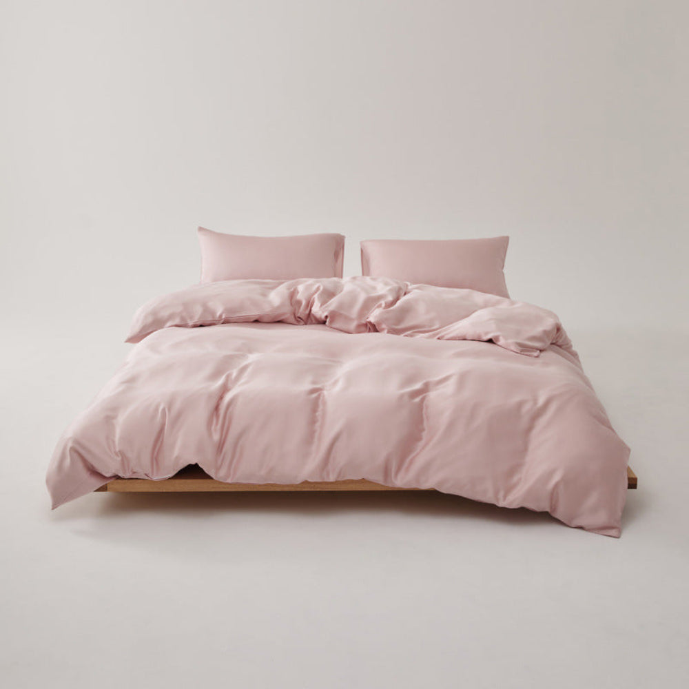 Adeline Pastel Silky TENCEL Bedding Set - Coffee