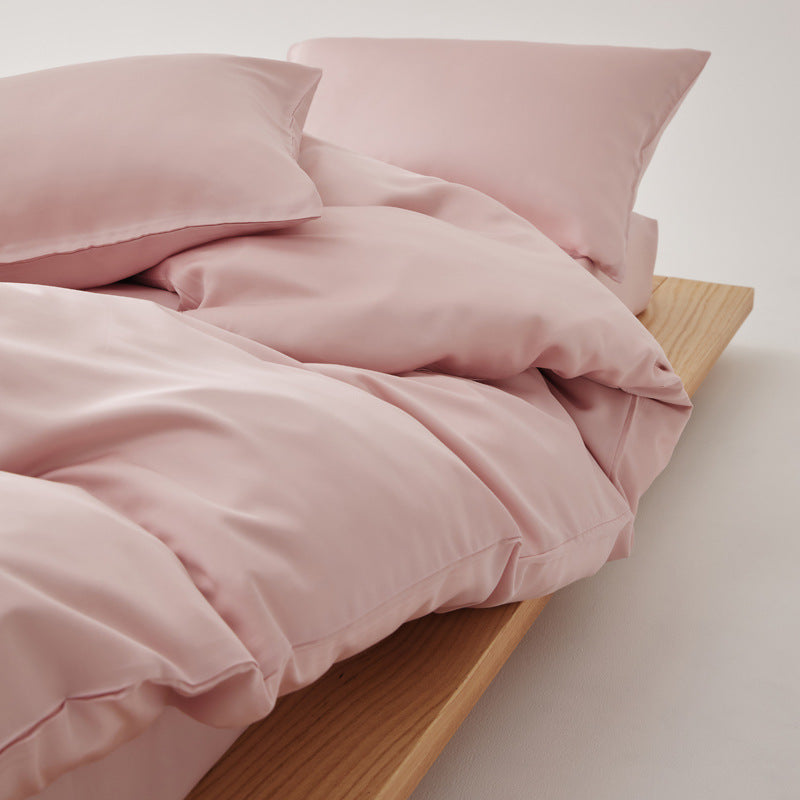 Adeline Pastel Silky TENCEL Bedding Set - Coffee