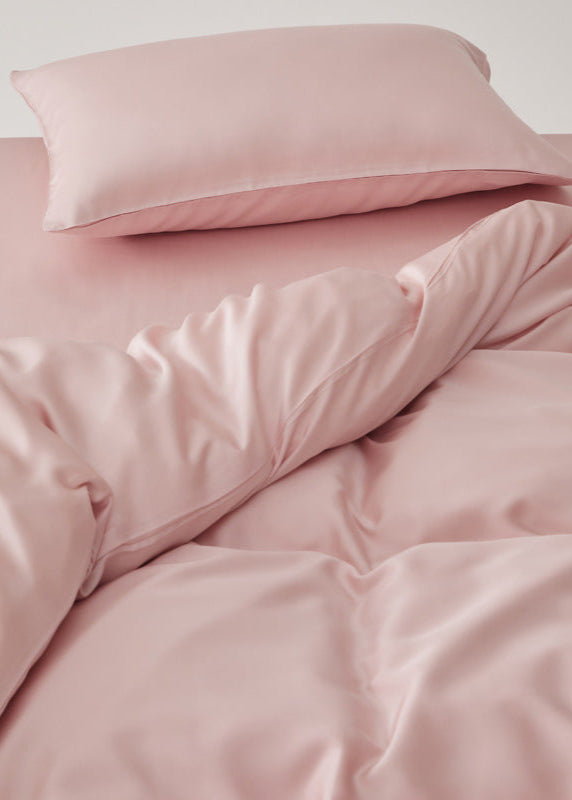 Adeline Pastel Silky TENCEL Bedding Set - Coffee