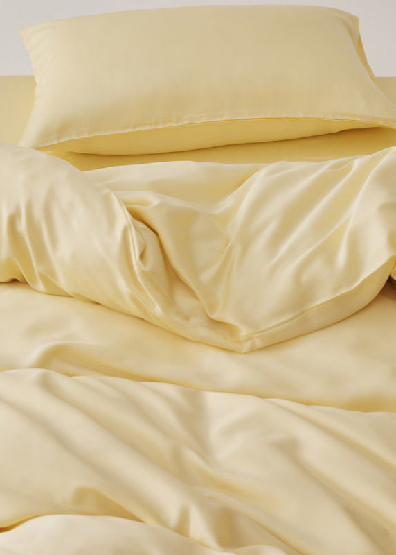 Adeline Pastel Silky TENCEL Bedding Set - Coffee