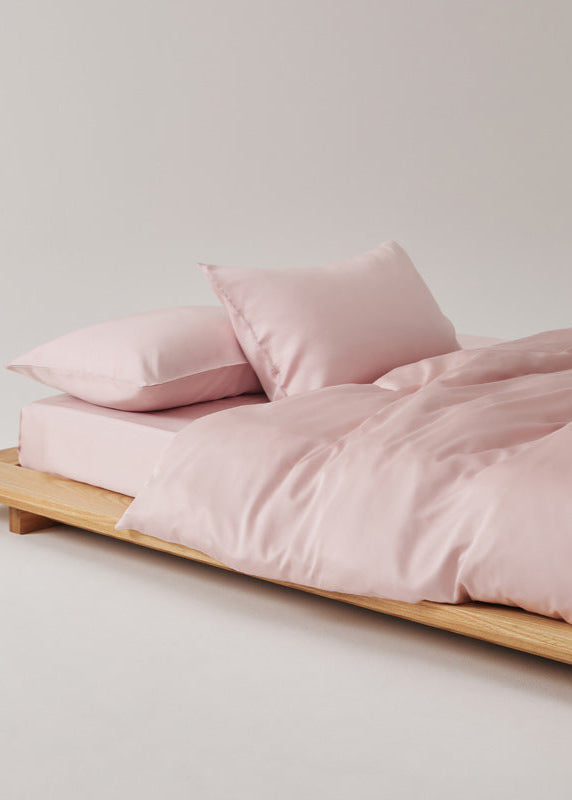 Adeline Pastel Silky TENCEL Bedding Set - Coffee