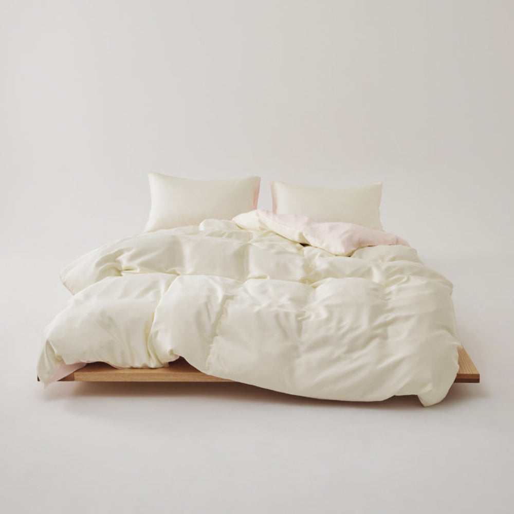 Adeline Pastel Silky TENCEL Bedding Set - Coffee