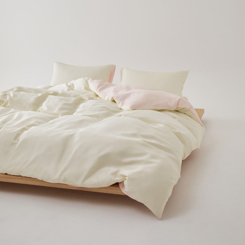 Adeline Pastel Silky TENCEL Bedding Set - Coffee