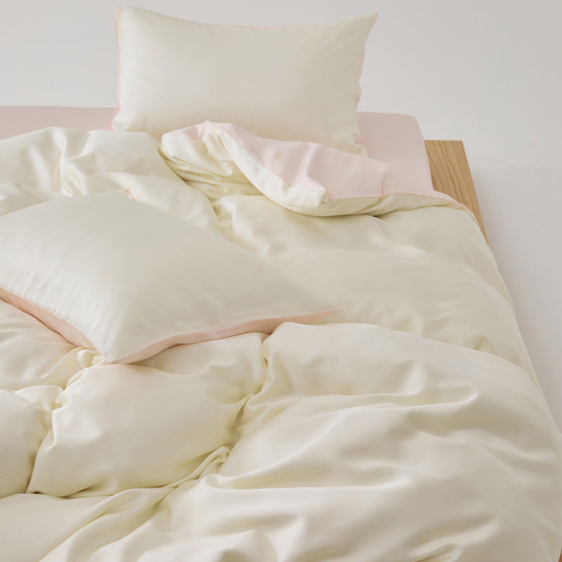 Adeline Pastel Silky TENCEL Bedding Set - Coffee