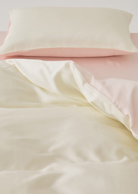 Adeline Pastel Silky TENCEL Bedding Set - Coffee
