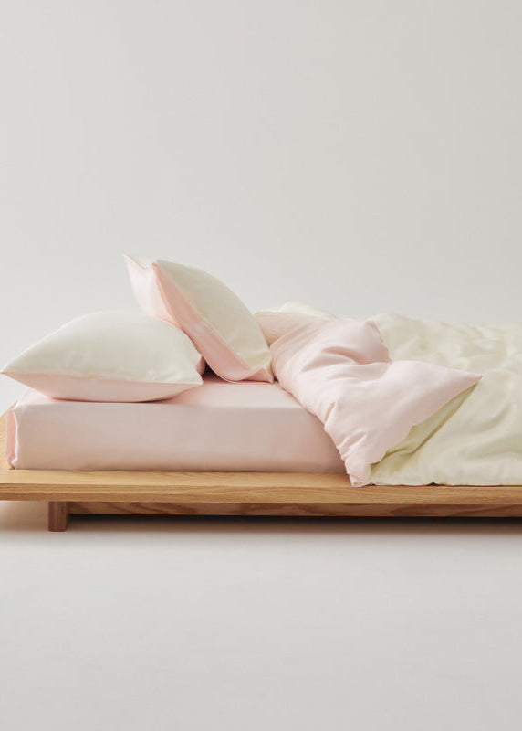 Adeline Pastel Silky TENCEL Bedding Set - Coffee