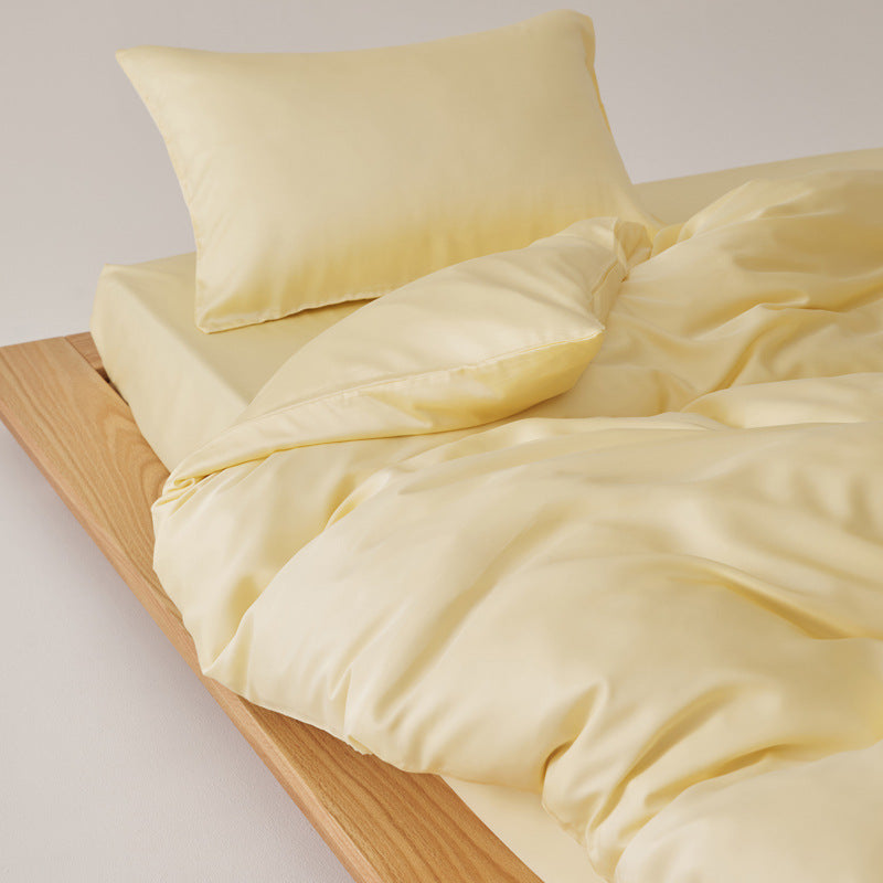 Adeline Pastel Silky TENCEL Bedding Set - Coffee