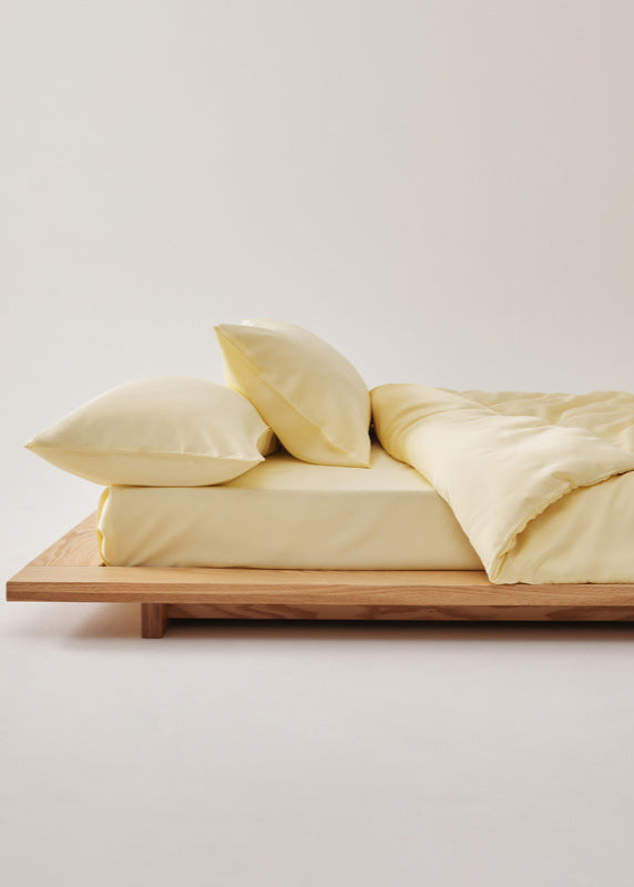Adeline Pastel Silky TENCEL Bedding Set - Coffee