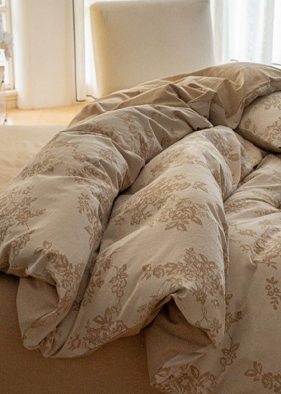 Bonnie Ribbon Bow Tie Floral Bedding Set - Pink