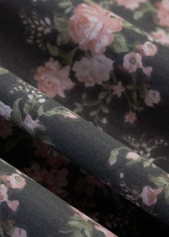 Celia Cottage Ribbon Bow Tie Floral Bedding Set - Pink