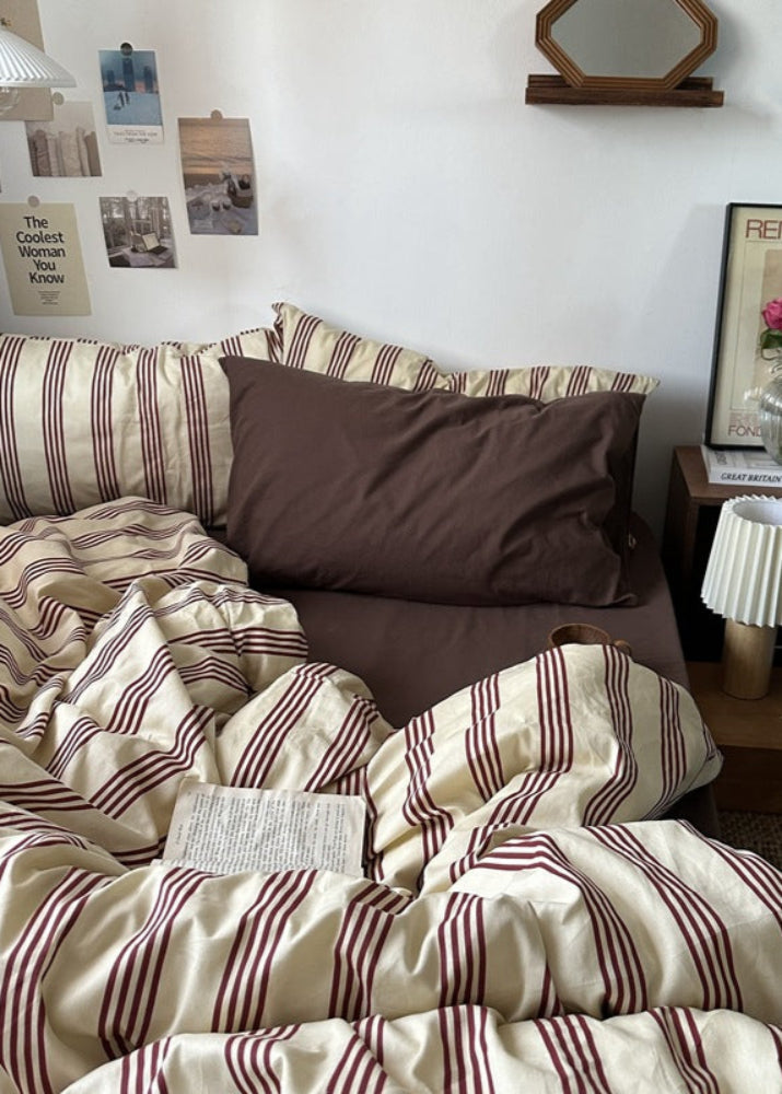 Liam Striped Bedding Set - Blue