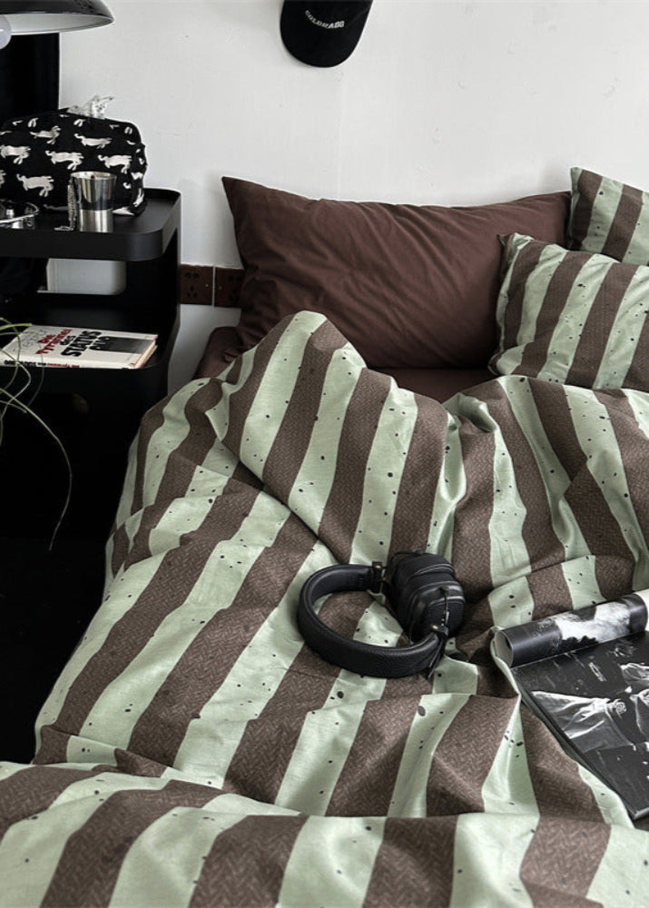 Liam Striped Bedding Set - Blue