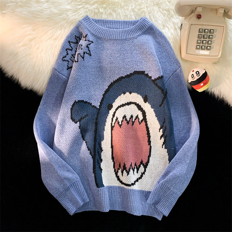 Shark Clapping Pattern Sweater