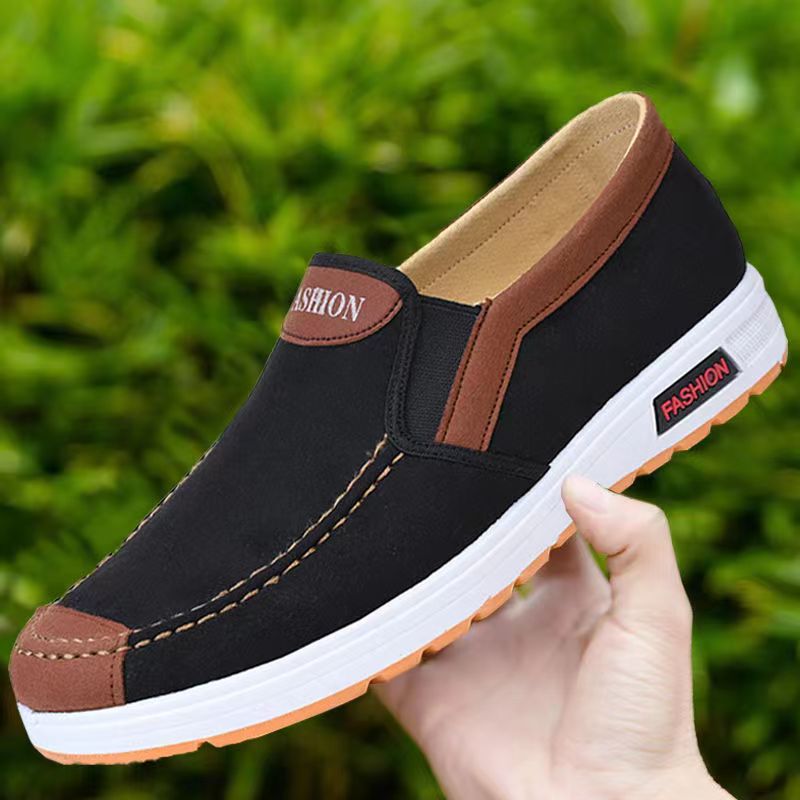 Versatile Men's Cloth Tendon Sole Breathable Canvas Shoes