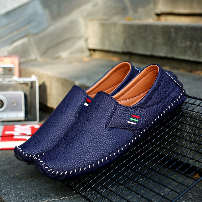 Herren-Loafer mit Loch und Faultiermotiv in Übergröße