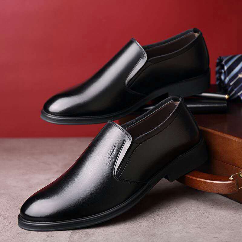 Zapatos casuales de negocios británicos, cómodos y duraderos para hombre.