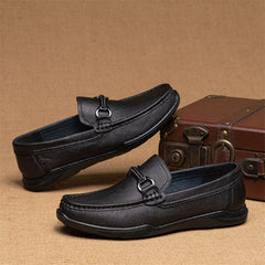 Men's Tods Summer Breathable Trendy First Layer Cowhide Loafers