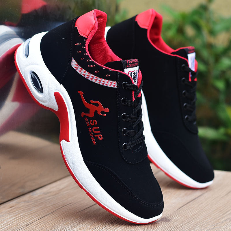 Men's Low Top Thick Sole Increased Running Sneakers