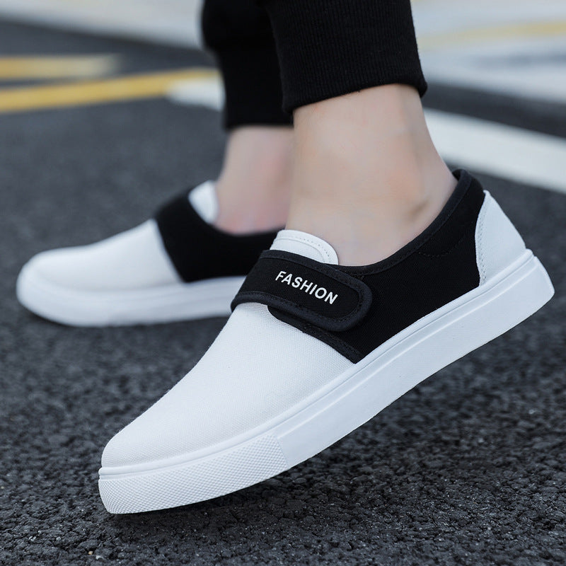 Men's Large Versatile Korean Style Trendy Velcro Sneakers