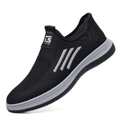 Men's Slip-on Flying Woven Breathable Mesh Summer Driving Sneakers