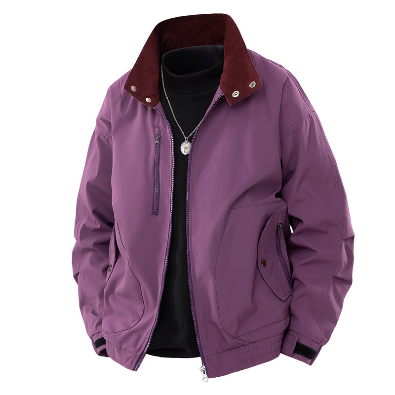 Jacket Windproof Waterproof Stand Collar Coat Top
