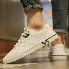 Men's Spring Outdoor Sports Board White Korean Sneakers