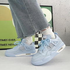 Air Cushion Fog Blue And Sneakers für Damen und Herren im künstlerischen Stil