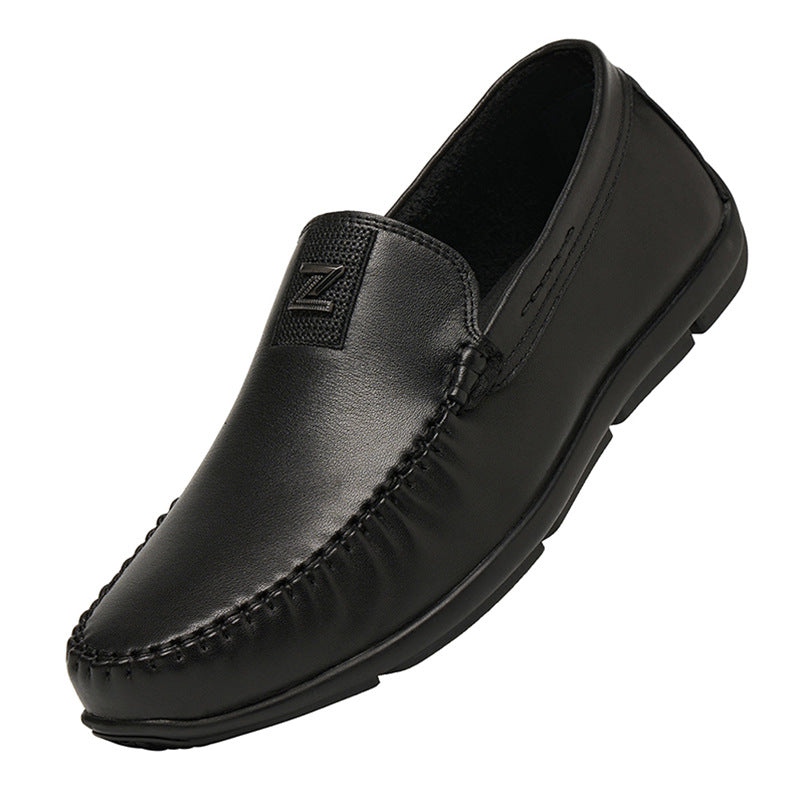 Mocasines blancos auténticos y elegantes para hombre