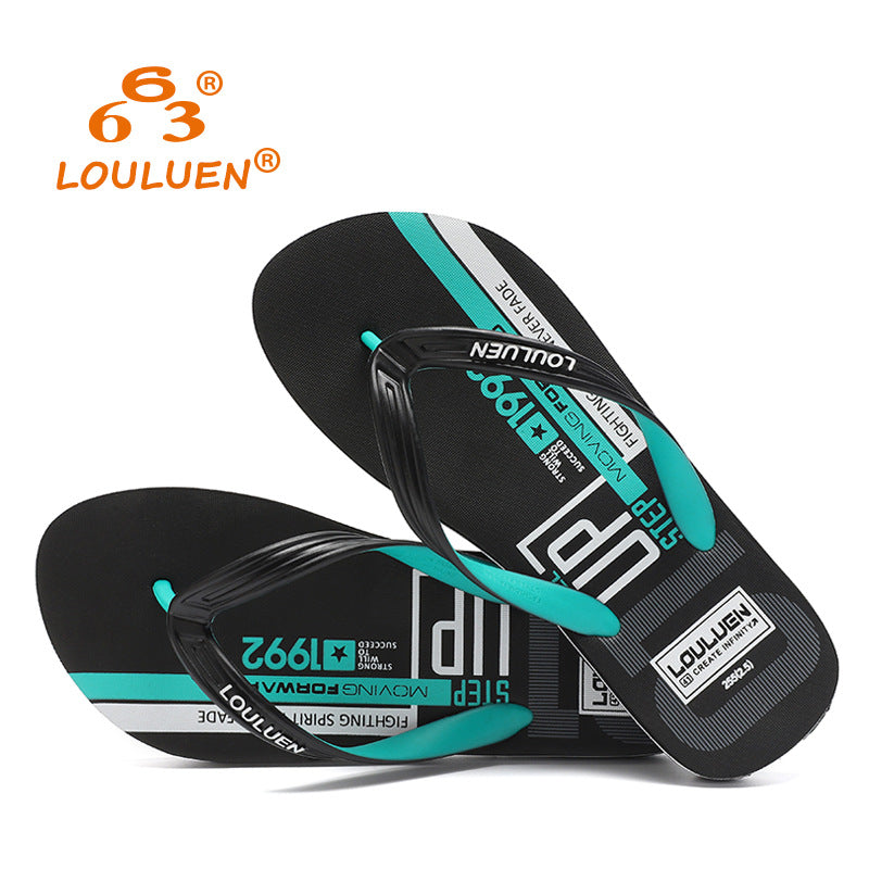 Men's Outdoor Personality Trend Youth Less Beach Flip Flops