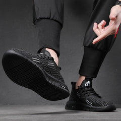 Men's Flying Woven Running Korean Style Mesh Sneakers