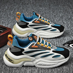 Men's Summer Sports Middle School Breathable Clunky Sneakers