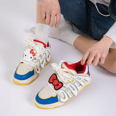 Letter Splicing Vintage Bread Trendy Sports Sneakers