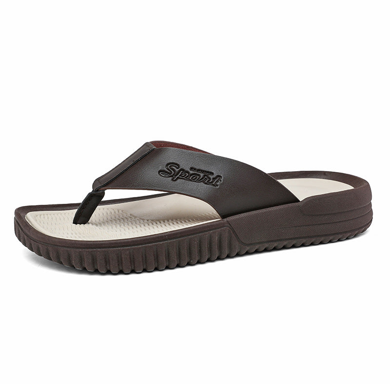 Pantuflas de playa coreanas de talla grande para hombre