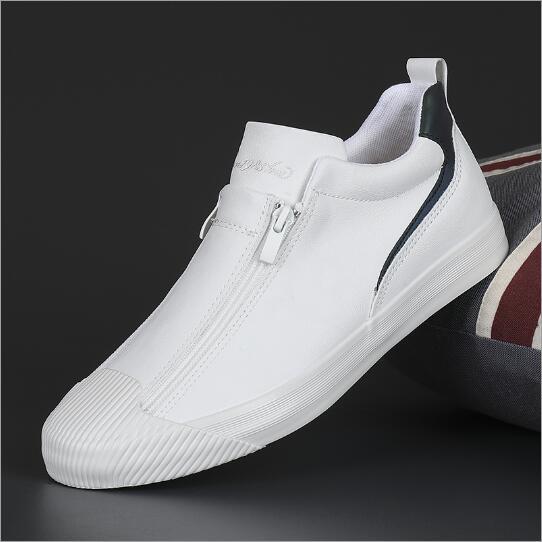 Classic Attractive Men's Double Zipper Cross Casual Shoes