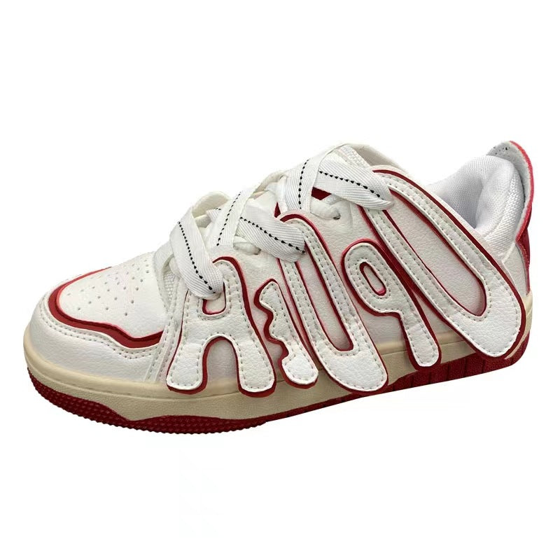 Zapatillas deportivas transpirables de estilo retro universitario para mujer