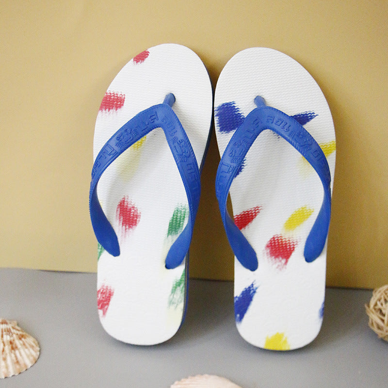 Women's & Men's Crab Color Matching And Summer Beach Flip Flops