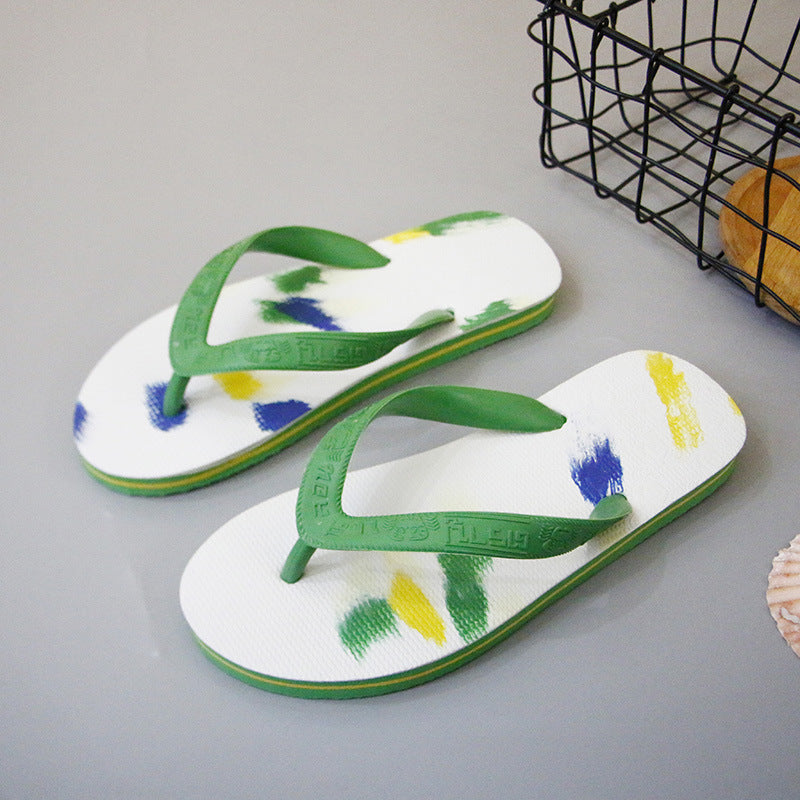 Farblich passende Krabben-Flip-Flops für Damen und Herren und für den Sommerstrand