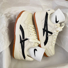 Women's & Men's Retro White College Style Pumps Trendy Sneakers