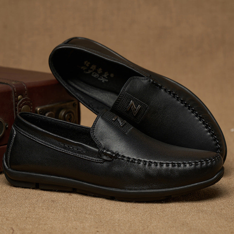 Graceful Herren Echt Weiß Schöne Loafer