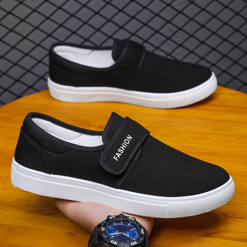 Men's Large Versatile Korean Style Trendy Velcro Sneakers