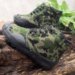 Sole Low Liberation Worker Training Camouflage Canvas Schuhe